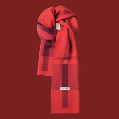 Cachecol Masculino de Inverno – Estilo Patchwork
