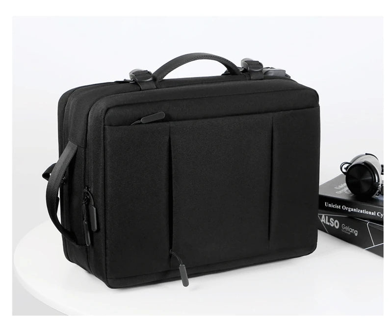 Mochila de Viagem e Trabalho – Impermeável, Expansível, com Porta USB e Compartimento para Notebook 15.6"moch