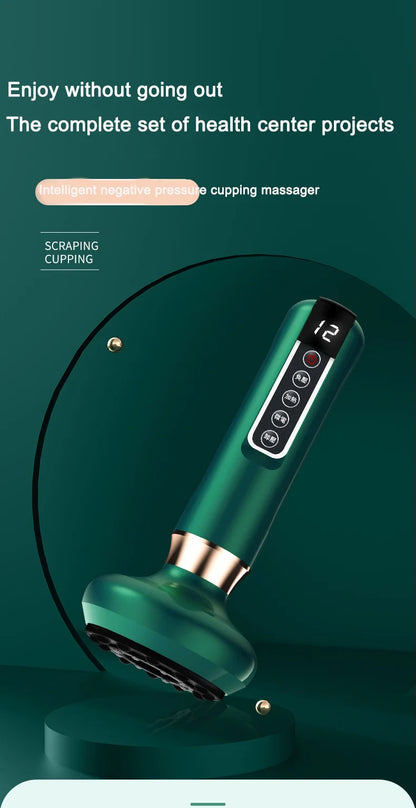 Massageador Elétrico com Ventosa e Aquecimento