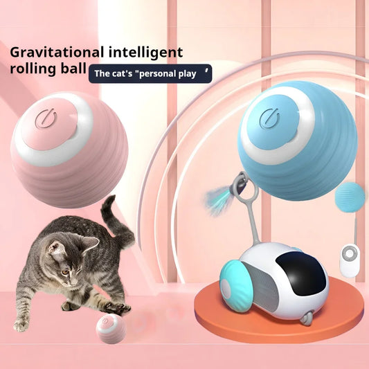 Smart Interactive Ball for Cats – Automatic Rolling Electronic Toy with Magic Effects