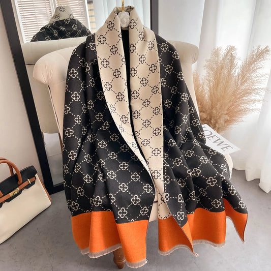 Cachecol Pashmina  Luxo Inverno – Toque de Cashmere 185x65cm