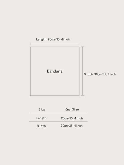 Lenço Feminino Luxo Estampa Elegante – 90x90cm em Cetim