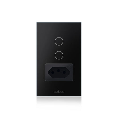 Interruptor Tomada inteligente touch wi fi com Neutro