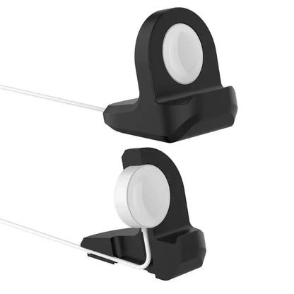 Suporte de Carga em Silicone para Apple Watch – Base Dock Compatível com Séries 1/2/3/4 (38mm, 40mm, 42mm, 44mm