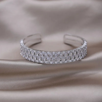 Pulseira Aberta com Zircônia