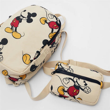 Mochila Nylon Infantil Disney Mickey Mouse