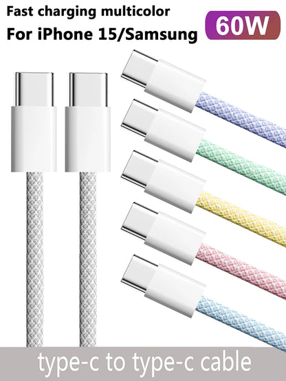 Cabo USB-C  Type C - Carregamento Rápido
