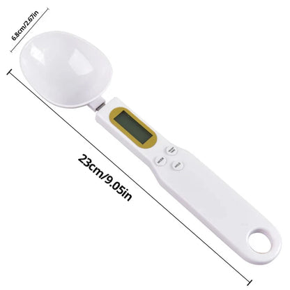 Colher Medidora Digital com Tela LCD — Balança de Cozinha 500g/0,1g