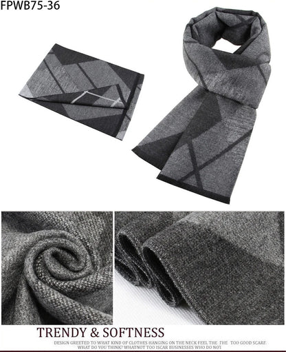 Cachecol Masculino Xadrez — Estilo e Conforto para os Dias Frios