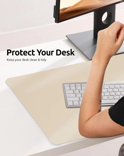 Grande Mouse Pad  Protetor de Mesa Couro PU