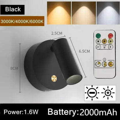Luminária de Parede LED USB Recarregável
