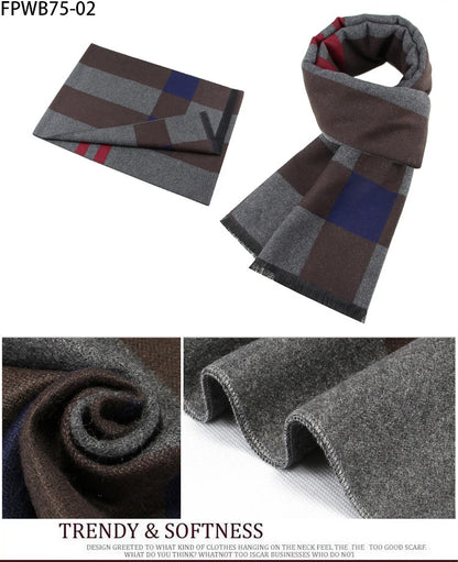 Cachecol Masculino Xadrez — Estilo e Conforto para os Dias Frios