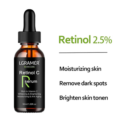 Sérum Facial com Retinol – Anti-Idade, Clareador e Firmador
