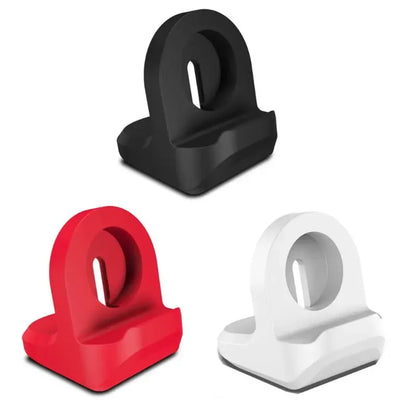 Suporte de Carga em Silicone para Apple Watch – Base Dock Compatível com Séries 1/2/3/4 (38mm, 40mm, 42mm, 44mm