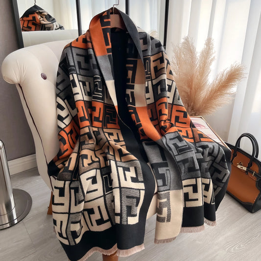 Cachecol Feminino Luxo – Dupla Face com Toque de Cashmere | Design Elegante