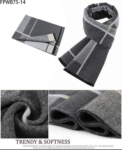 Cachecol Masculino Xadrez — Estilo e Conforto para os Dias Frios