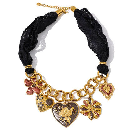 Colar Lace Preto