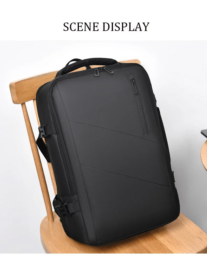 Mochila  – Impermeável, Expansível, com Porta USB e Compartimento para Notebook 15.6”