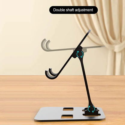Suporte Universal para Tablet e Celular – Liga de Alumínio, Ajustável e Portátil, Compatível com iPad e Smartphones