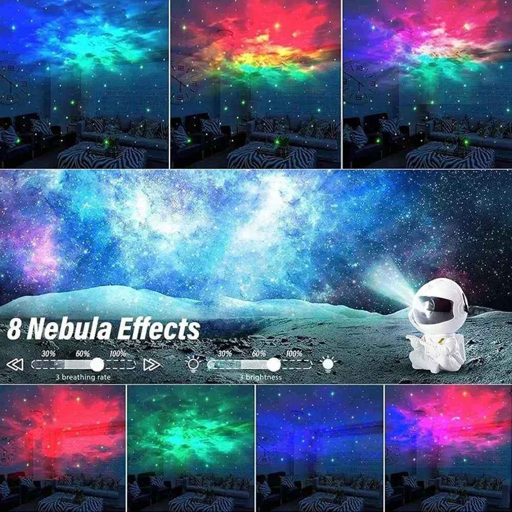 Luminária Projetor Noturna LED  Efeito Céu Estrelado