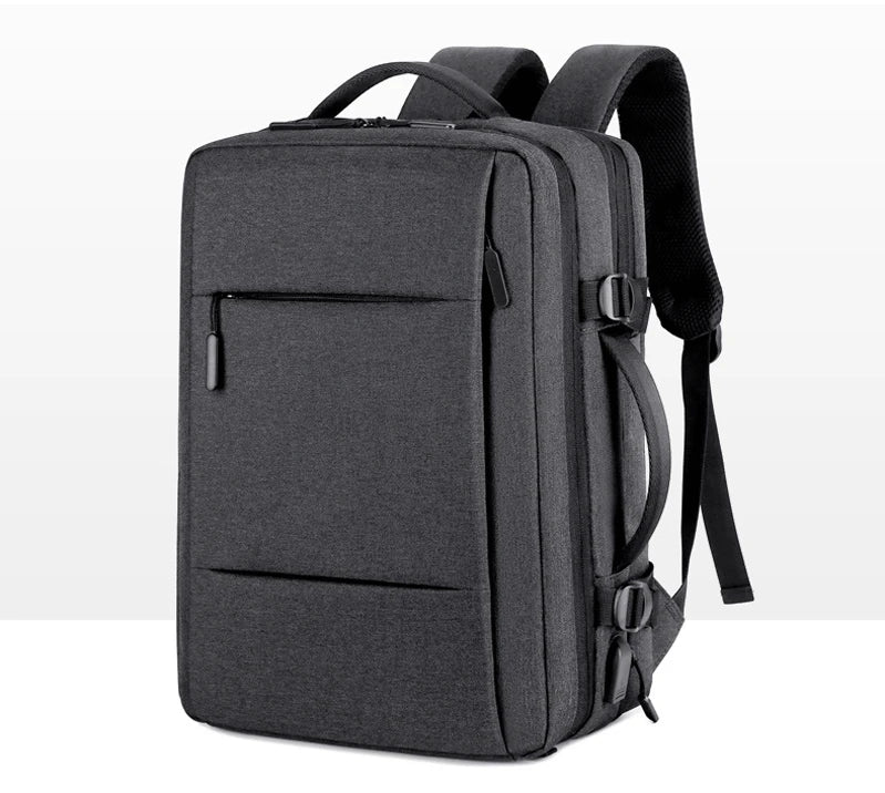 Mochila de Viagem e Trabalho – Impermeável, Expansível, com Porta USB e Compartimento para Notebook 15.6"moch