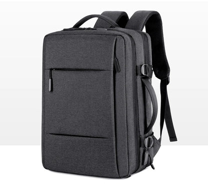 Mochila de Viagem e Trabalho – Impermeável, Expansível, com Porta USB e Compartimento para Notebook 15.6"moch
