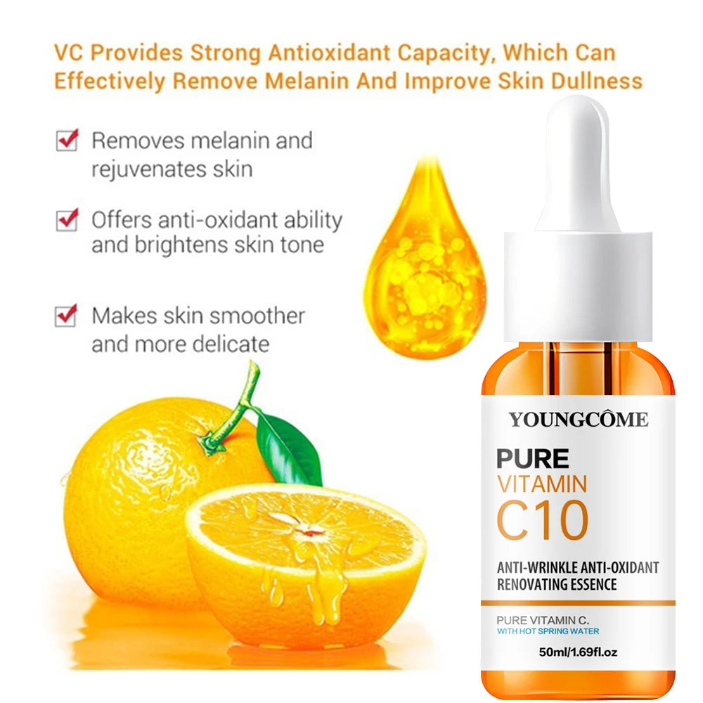 Sérum Facial Vitamina C + Ácido Hialurônico – Clareador e Hidratante