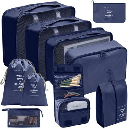 Conjunto de Organizadores de Viagem – 7/8/9/10 Peças, Arrumação para Mala, Bolsas