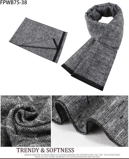 Cachecol Masculino Xadrez — Estilo e Conforto para os Dias Frios