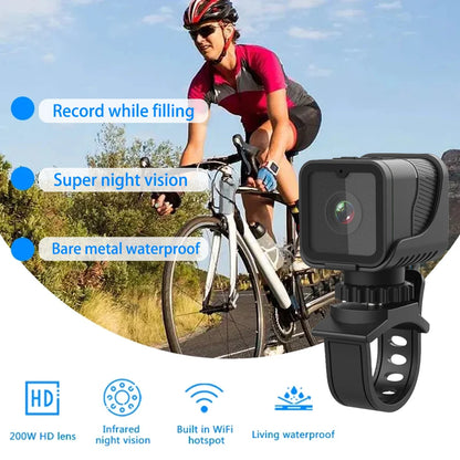 Mini Câmera Esportiva Portátil 1080P HD com Wi-Fi e Suporte à Prova d'Água