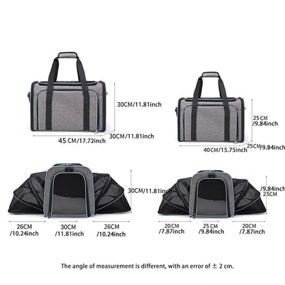 Bolsa de Transporte Pet Expansível e Dobrável