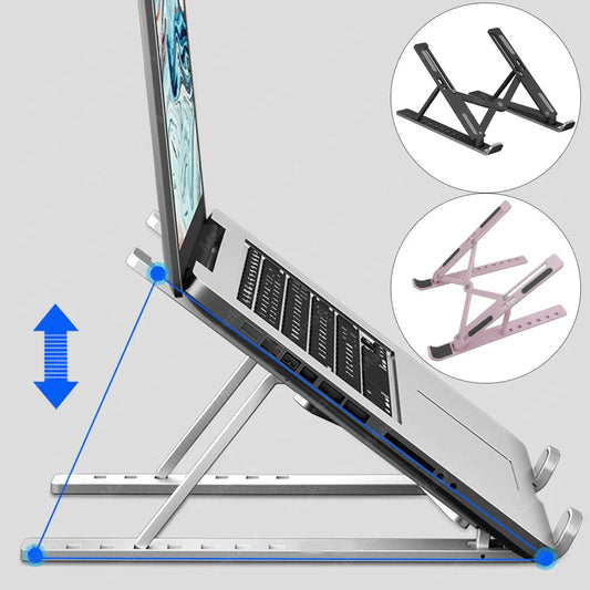 Suporte Ajustável para Laptop Universal, Dobrável Portátil