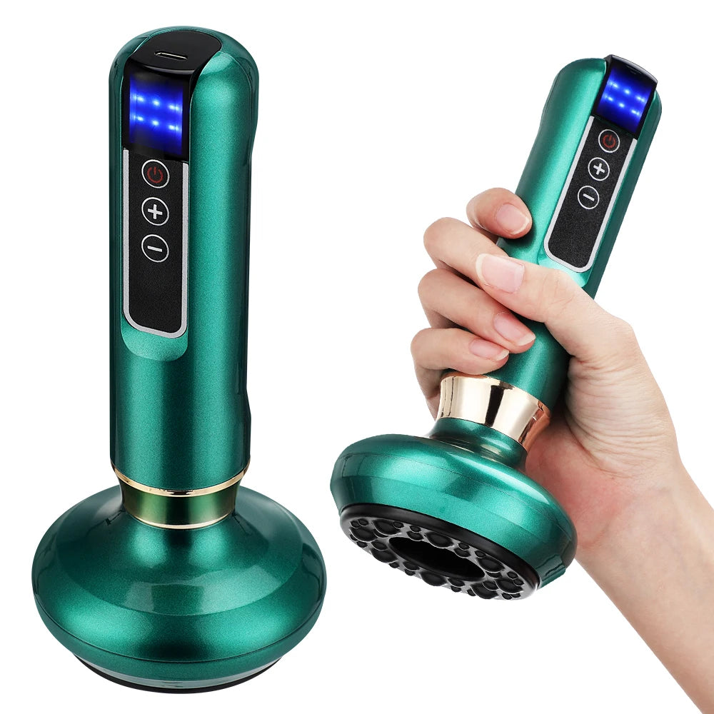 Massageador Elétrico com Ventosa e Aquecimento