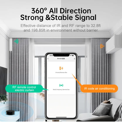WiFi Smart Remote Control for Smart Home, Compatible with TV, Air Conditioner, Alexa and Google Home