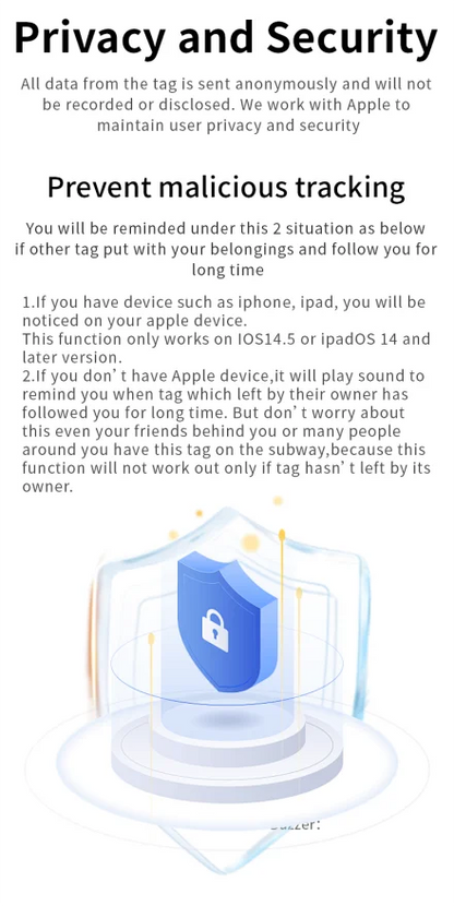 Rastreador Localizador Bluetooth GPS para Apple Find My