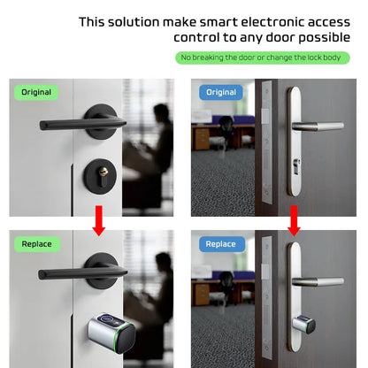 Fechadura Eletrônica Inteligente  – Impressão Digital, Controle por App e BLE, Desbloqueio Remoto