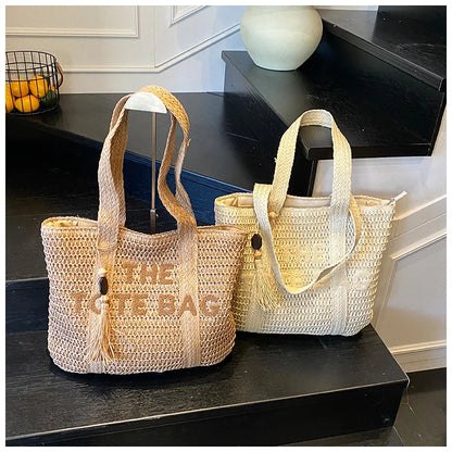 Bolsa de Palha Estilo Francês