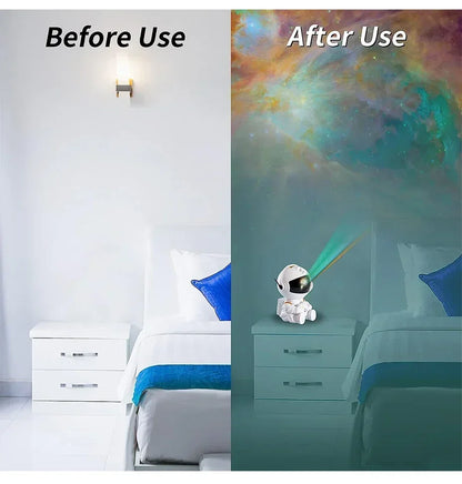 Luminária Projetor Noturna LED  Efeito Céu Estrelado