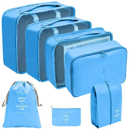 Conjunto de Organizadores de Viagem – 7/8/9/10 Peças, Arrumação para Mala, Bolsas