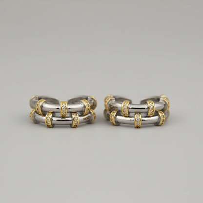 Brincos com Zirconia Oval