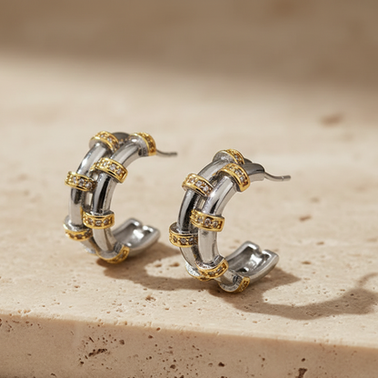 Brincos com Zirconia Oval