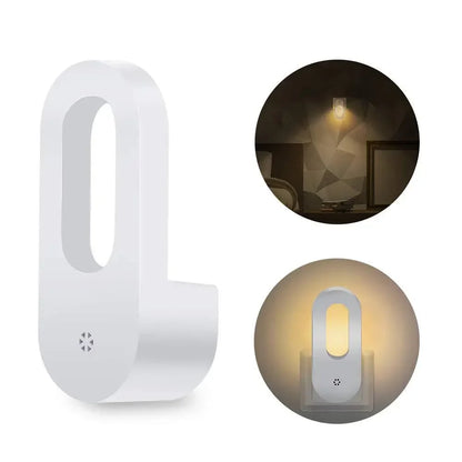 Luz noturna LED com sensor de presença tomada