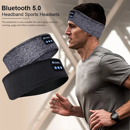 Fones Bluetooth com Faixa de Cabeça  – Headset Esportivo