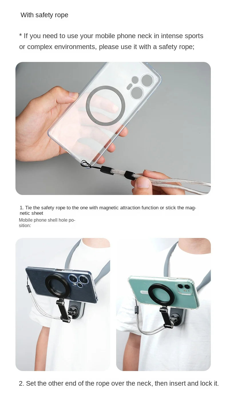 Suporte de Celular Magnético de Pescoço
