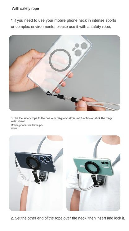 Suporte de Celular Magnético de Pescoço