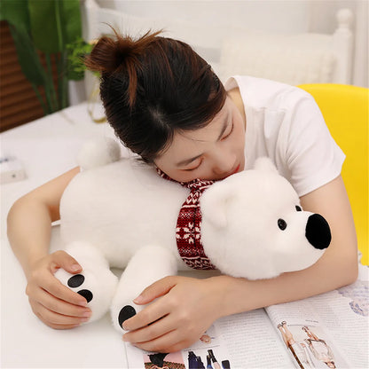 Bicho de Pelúcia de Urso Polar Realista – 28cm/43cm