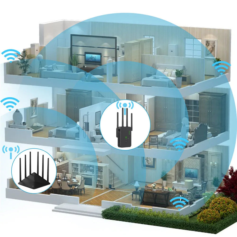 Repetidor Wi-Fi 1200 Mbps Dual Band 2.4G e 5G