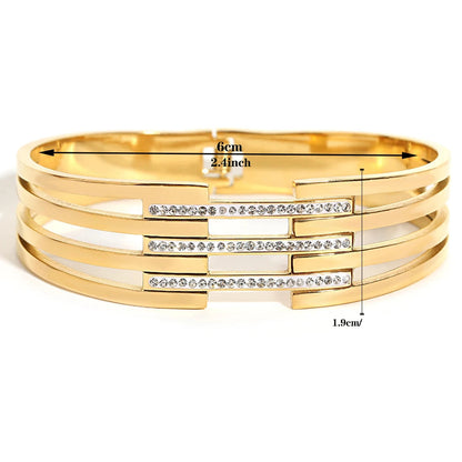 Pulseira Larga com Strass