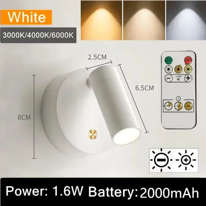 Luminária de Parede LED USB Recarregável
