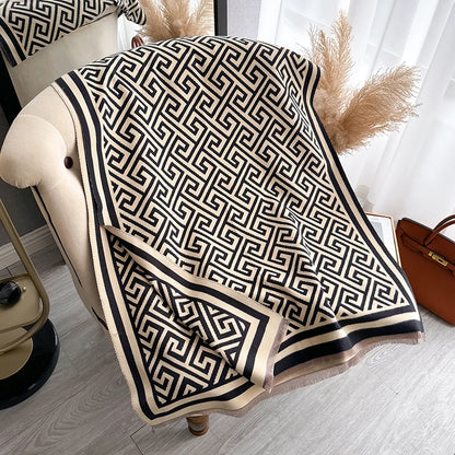 Cachecol Luxo Inverno –  Jacquard, Macio e Quente